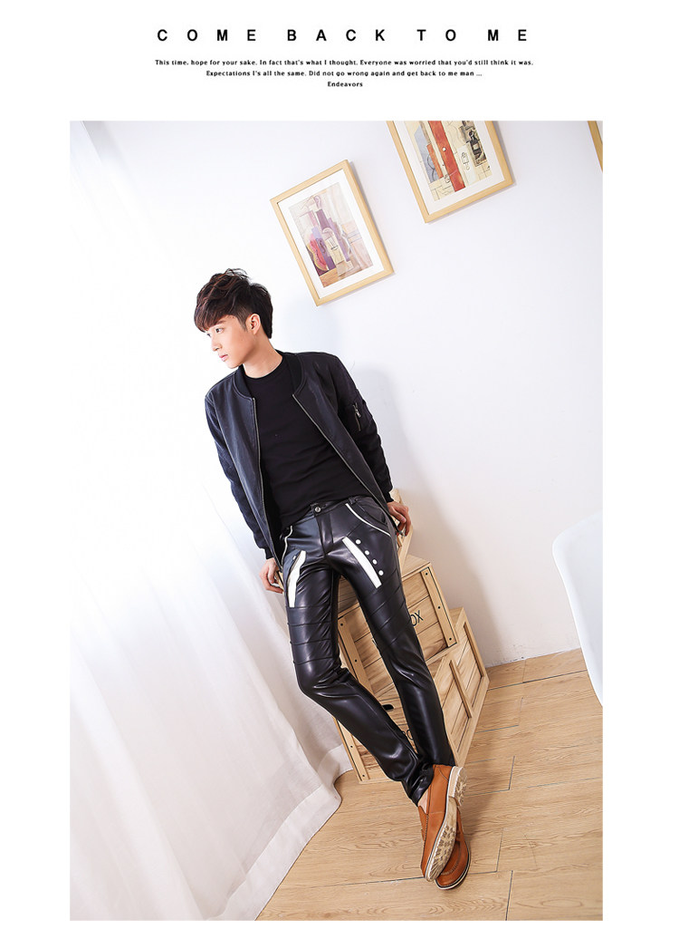 Pantalon cuir homme serré pour adolescent - Ref 1488962 Image 33