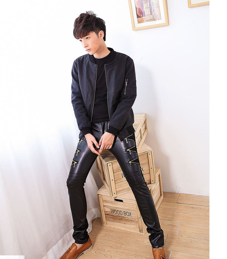 Pantalon cuir homme serré pour adolescent - Ref 1488962 Image 18