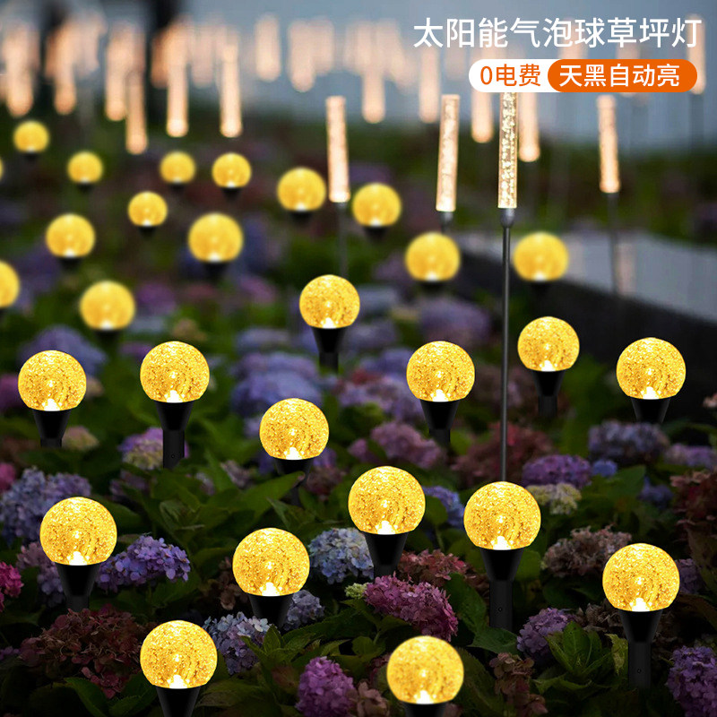 đèn sân vườn năng lượng Ánh sáng sân vườn ngoài trời năng lượng mặt trời bong bóng bãi cỏ ánh sáng mặt đất cắm ánh sáng sân vườn biệt thự trang trí bầu không khí cảnh quan ánh sáng nhỏ ánh sáng ban đêm đèn mặt trời sân vườn đèn trụ sân vườn năng lượng mặt trời