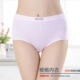 5 tặng 1 cotton miễn phí Đồ lót Lycra nữ mùa hè cotton cao eo quần đùi ngắn kích thước lớn đồ lót chất béo mm - Giống cái