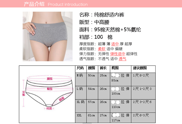 5 tặng 1 cotton miễn phí Đồ lót Lycra nữ mùa hè cotton cao eo quần đùi ngắn kích thước lớn đồ lót chất béo mm - Giống cái mua bán quần lót nữ chưa giặt