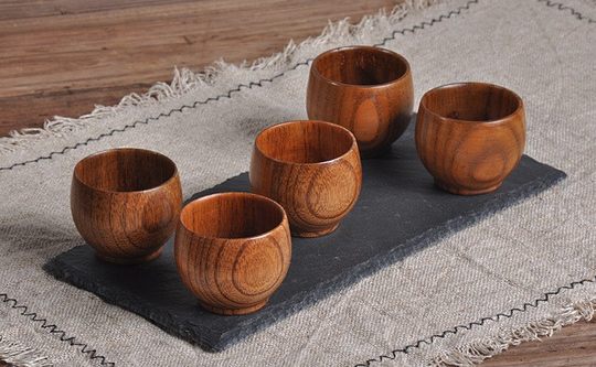 Japanese wooden cup tea cup beer cup insulated wooden cup solid wood handy cup water cup hotel restaurant customization