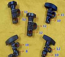 Adjustable cross pipe clamp rotating pillar fastener cylindrical fixing clamp fitting with handle adjustment table Rod connector