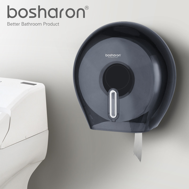 Perforated wall-mounted large roll paper towels box makeup room large stock drum toilet paper rack toilet paper towel box large roll paper towel rack