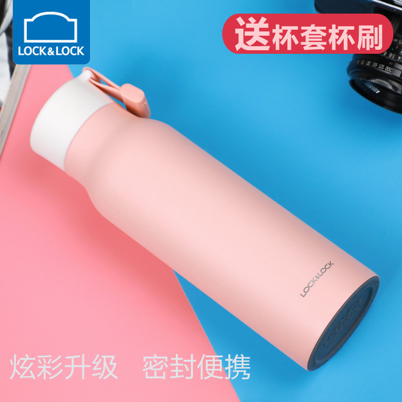 Music Buckle Music Buckle Insulation Cup Large Capacity Fashion Water Cup Men's And Women's Stainless Steel Tea Cup Students Mug Portable Anti-Leakage