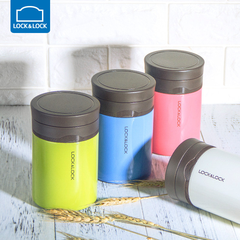 Le buckle buckle insulation bucket stainless steel roasting tank insulation when the box porridge pot when the box 500ml