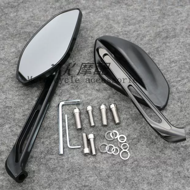Áp dụng cho Kawasaki Z1000 Z800 Z900 Z650 CNC đơn giản tất cả các hợp kim nhôm trường lớn của gương chiếu hậu - Xe máy lại gương kính chiếu hậu xe máy honda