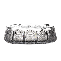 Czech imported BOHEMIA crystal glass ashtray hand-carved ashtray creative gift living room ornaments