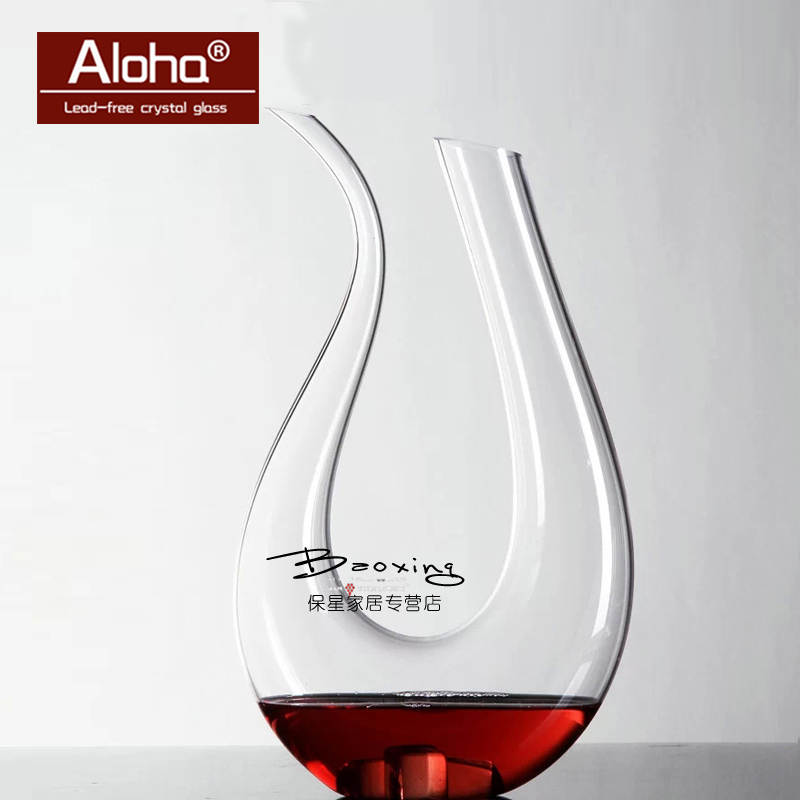 ALOHA Crystal Glass Harp Decanter Wine Glasses Dispenser Swan Decanter U-shaped decanter
