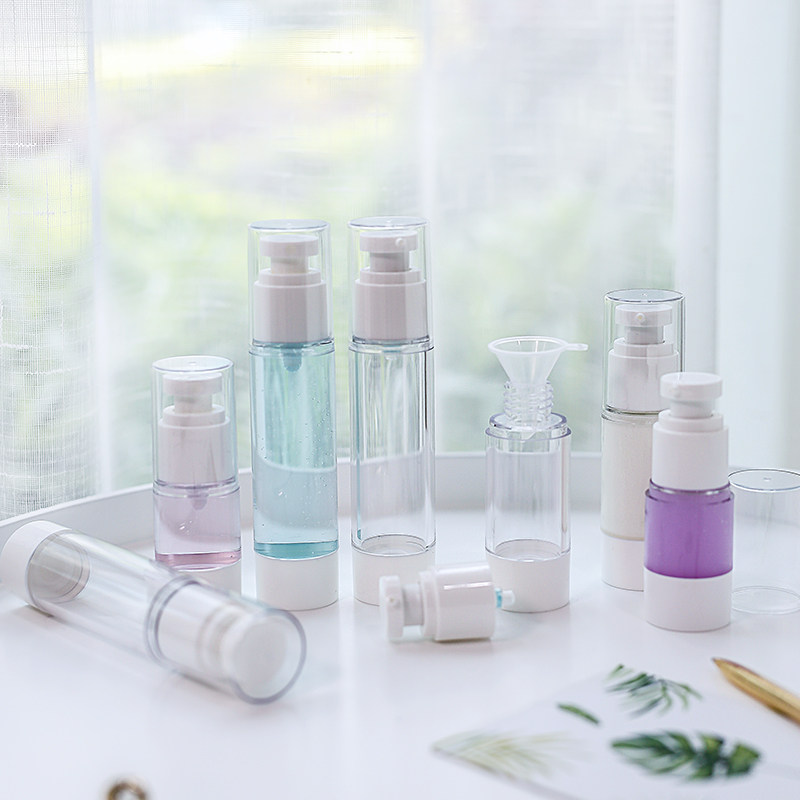 Split Bottle Suit Vacuum Press Type Cosmetic Lotion Moisturizing Trial Bag Spray Bottle For Travel Portable Vial