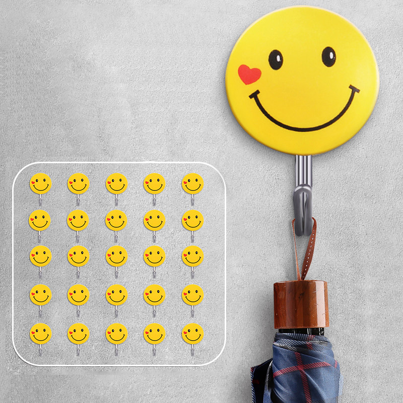 Entrant door adhesive hook strong wall hanging door key rack paste small non - trace towel non - punching hook