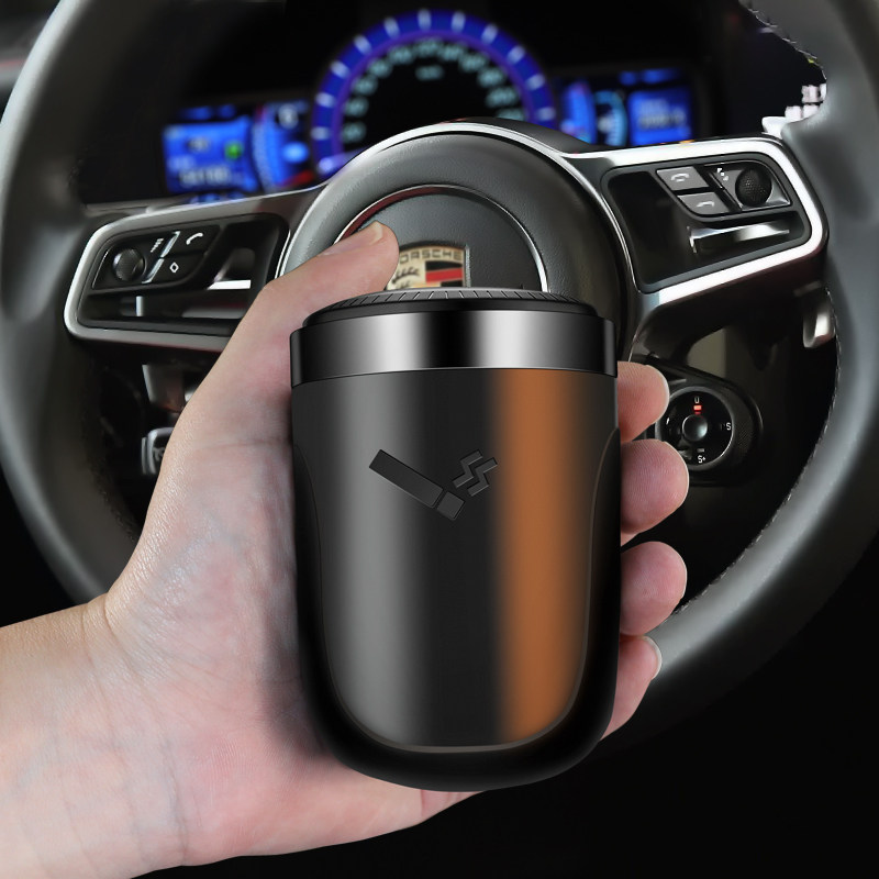 Auto car car ashtray personality creative car metal multi-function with cover automatic light outlet special male