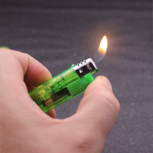 Прозрачная пластиковая одноразовая электронная зажигалка, делается под заказ