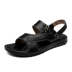 Giày đỏ nam 2018 hè phong cách mới sandal Giày da nam đi biển thoải mái Sandal