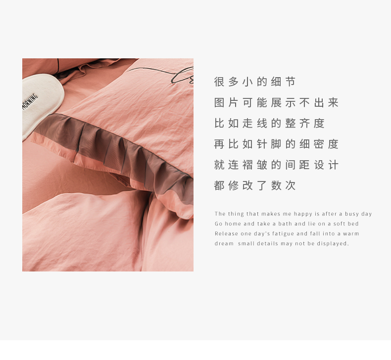 Vải bông đỏ giặt bốn mảnh dễ thương công chúa gió chăn ga trải giường nữ ký túc xá ba mảnh giường - Bộ đồ giường bốn mảnh bộ chăn ga gối đệm giảm giá