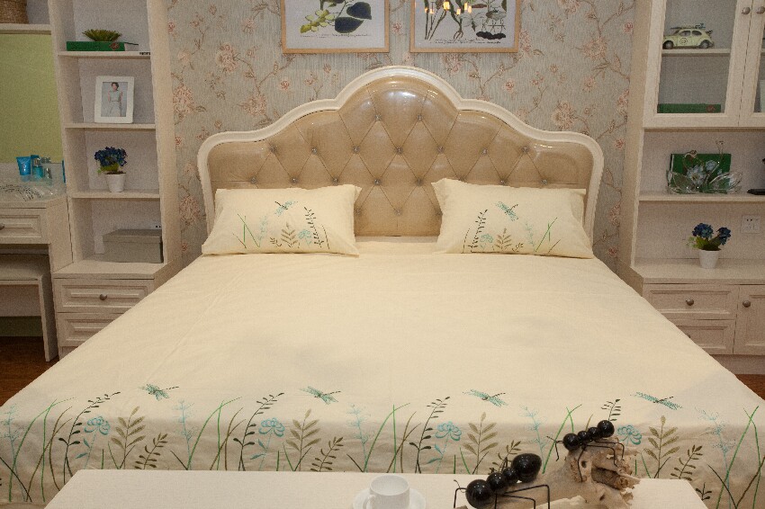 External Trade Simple Cotton Bed Single - Pillow - Set Suite Bed - Single - Pillow - Set Suite for Cotton Bed - Bed Single - Pillow - Set