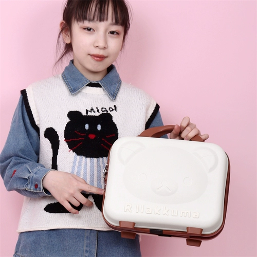 Портативный детский чемодан, милая коробка подходит для мужчин и женщин, маленький ящик для хранения, 14 дюймов