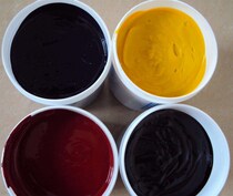 Water-based high-temperature baking self-drying glass ceramic acrylic silk printing ink various color sign anti-crash partition