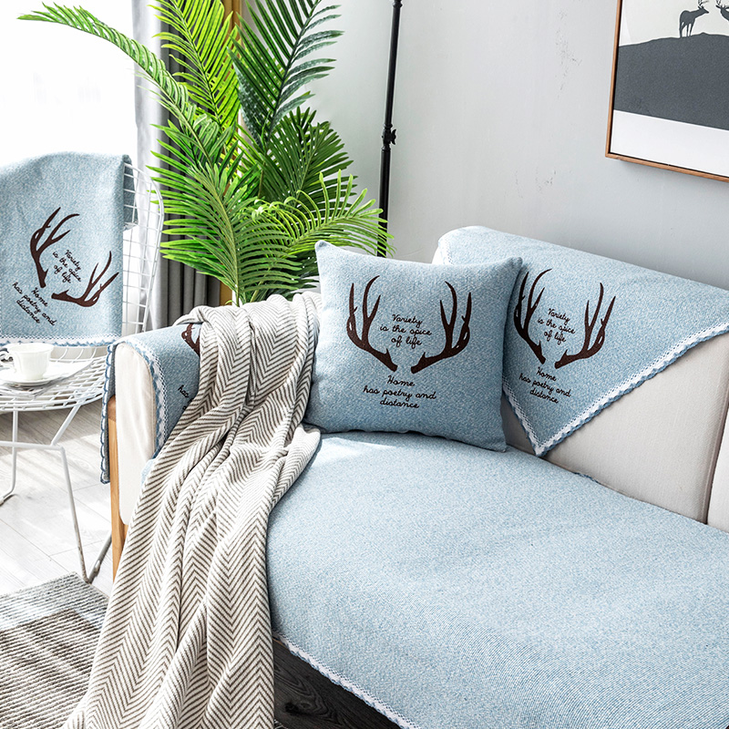 Sofa cushion minimalist modern full cover sofa cushion towels Set Four Seasons universal non-slip sofa cushions Sub-backrest towels
