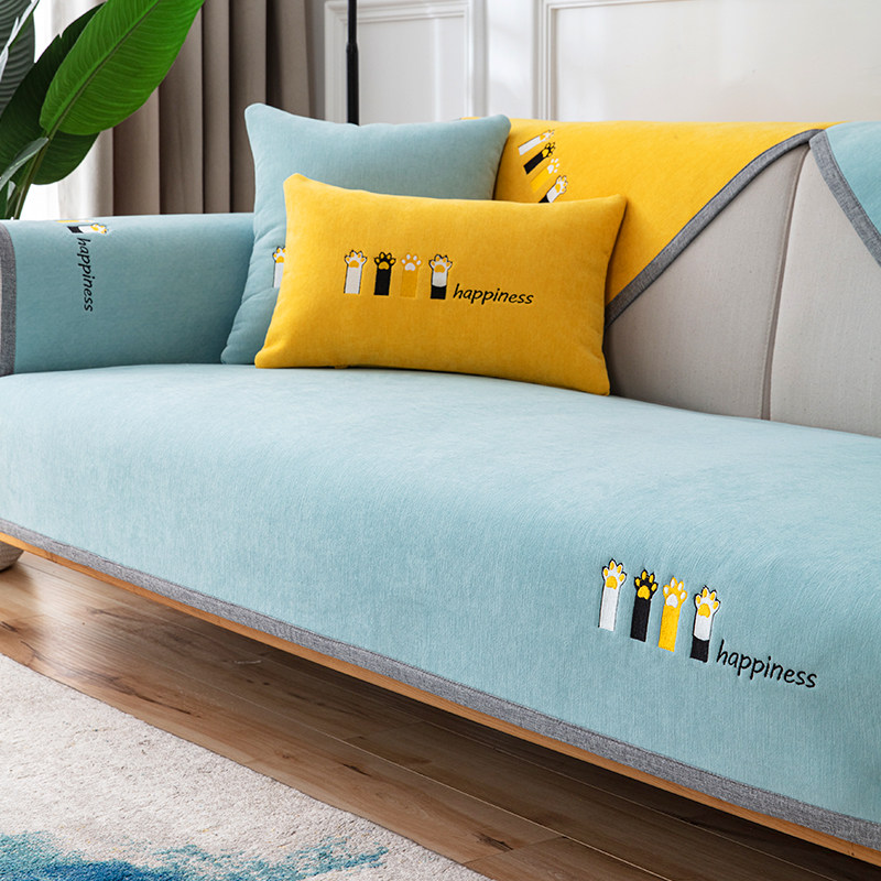 Snow Neill sofa cushion Four Seasons universal minimalist modern all-bag universal cover cushion seat cushion anti-slip cushion Gaib