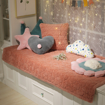 Floating window mat set bedroom tatami mat simple modern window sill balcony cushion European style machine washable floating window mat customized