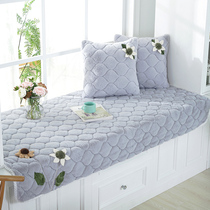 Winter plush bay window mat windowsill balcony tatami mat Simple modern European-style non-slip bay window mat custom-made