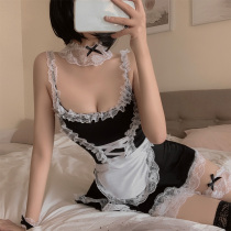 Maid outfit large size sex uniform Sexy fat mm maid temptation short skirt hot underwear female lace pajama suit