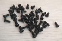 Iron-nickel black screw Round head self-tapping flat tail screw column pan head Miniature electronic bolt PB4X6 -- 30