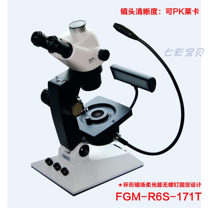 Advanced video photograph gem microscope trimester