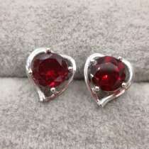 18K gold garnet earrings CP130186 colorful baby treasure