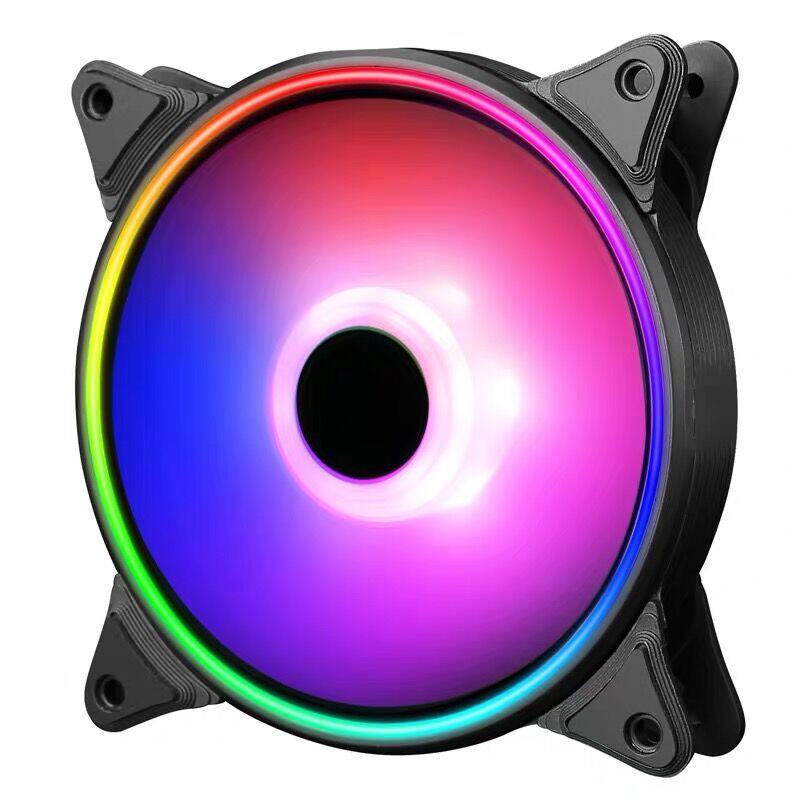 Huntkey GX120 Yuebo computer case cooling fan computer host led mute desktop fan 12CM