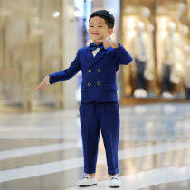 Korean version of childrens suits hosting piano performances handsome birthday dresses male Baodong little England suits