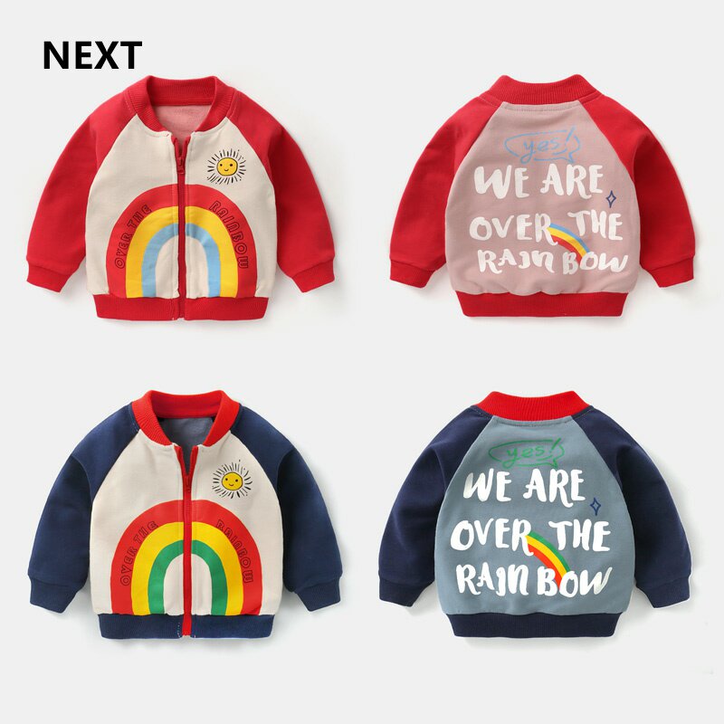 NEXT baby baseball jacket jacket clothes spring and autumn girls baby boys children children's children's Western style autumn clothes