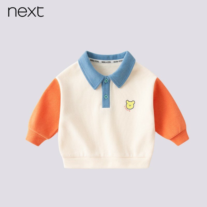 NEXT Baby Polo Collar Clothing Pure Cotton Spring Autumn Baby New Foreign Palate Blouse Spring Children's Spring Dress Clothes Men