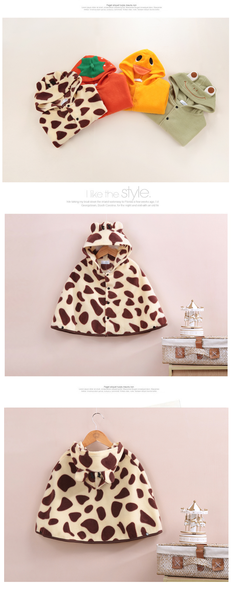 Cape pour enfant en toison - Ref 2153289 Image 9