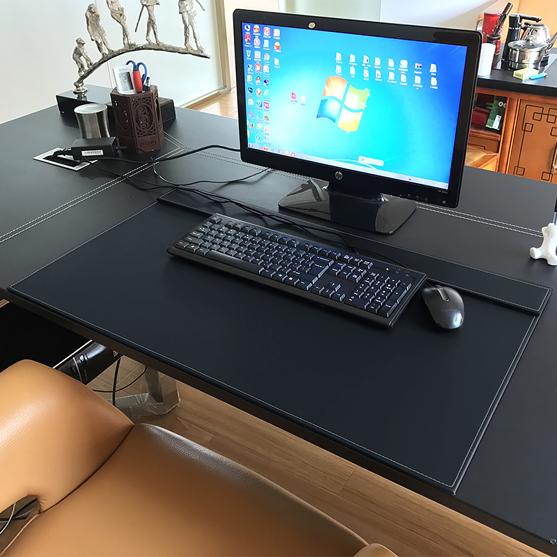 Writing Computer Desk Mat Oversized Mouse Pad Leather Custom