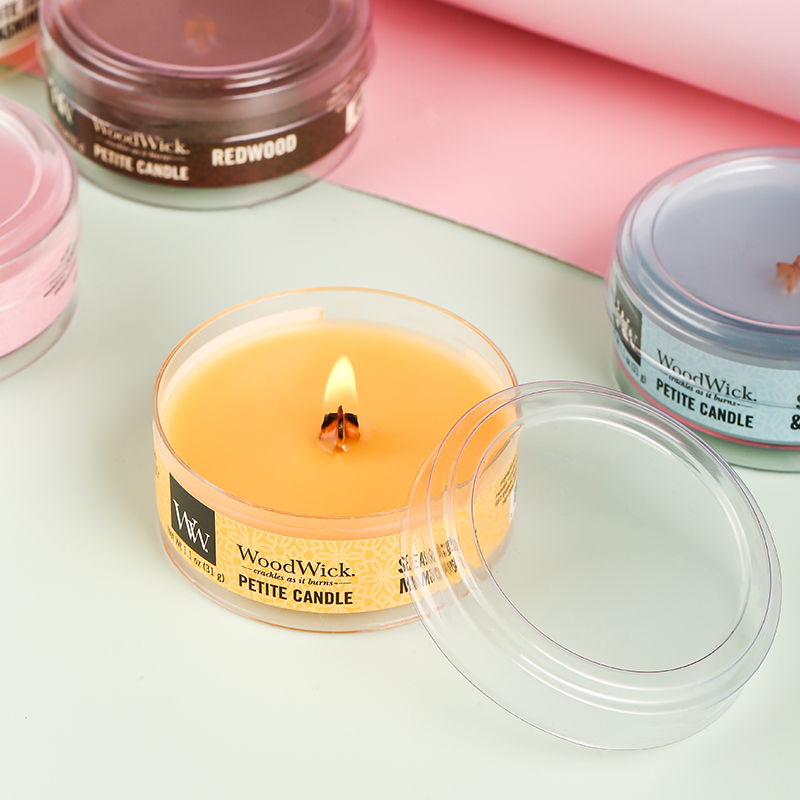 WoodWick mini series scented candles imported from the United States cross-shaped wooden candle wick plant essential oil fragrance