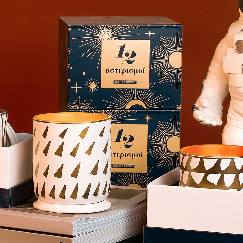 Gonghe Jingpin Aromatherapy Candle Twelve Constellation Bedroom Natural Plant Creative Decoration Room Lasting Gift Box