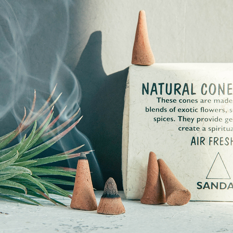 LOTUS India Nepal imported tower incense household cone sandalwood Indoor air purification agarwood handmade aromatherapy
