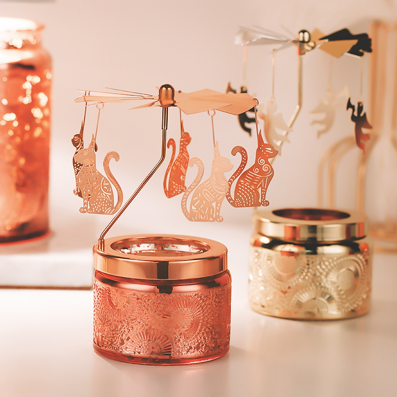 Voluspa scented candle combination set small relief rotating Candlestick birthday gift for girlfriends imported from the United States