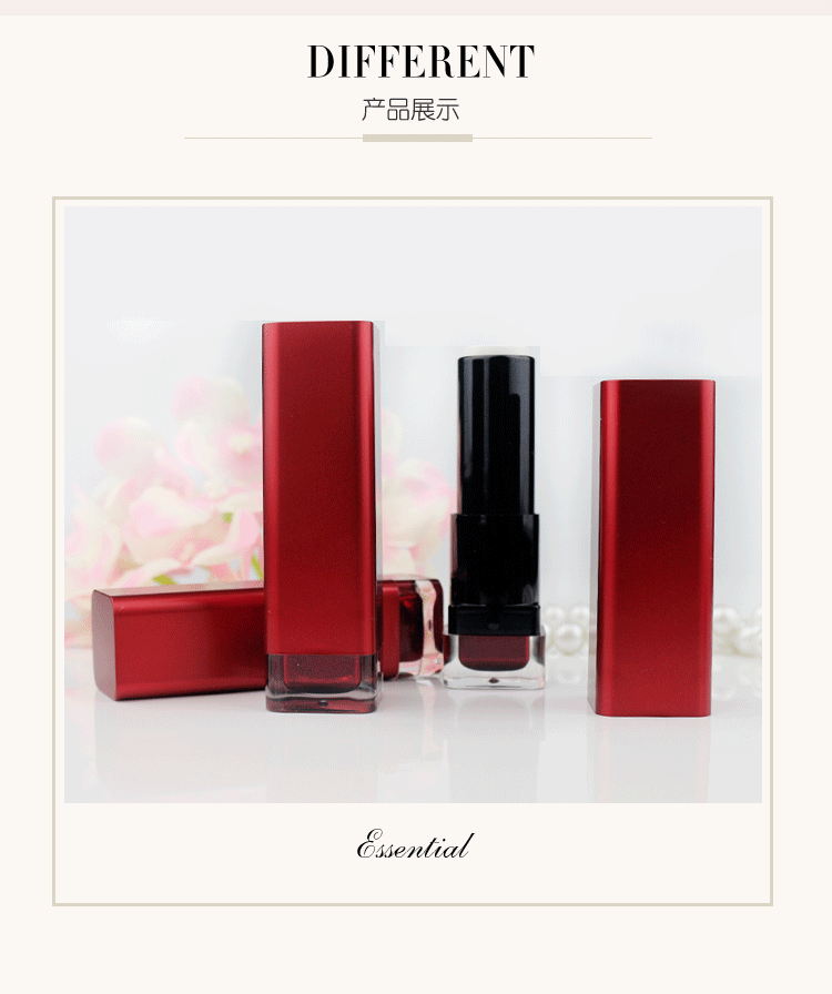 Tự làm son môi ống rỗng 12.1mm màu đỏ phong cách handmade công cụ chất liệu son môi - Các công cụ làm đẹp khác mút đánh phấn