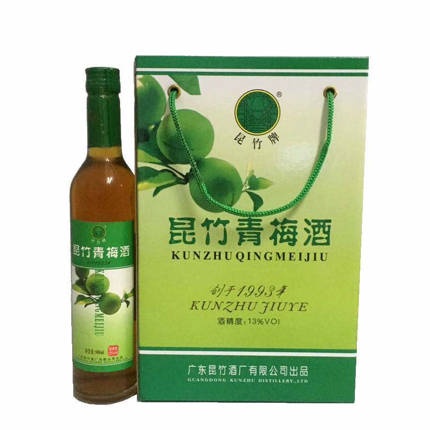 Guangdong Kunzhu brand plum wine Plum wine gift fruit wine Women's 6 bottles of low-grade sweet wine plum wine