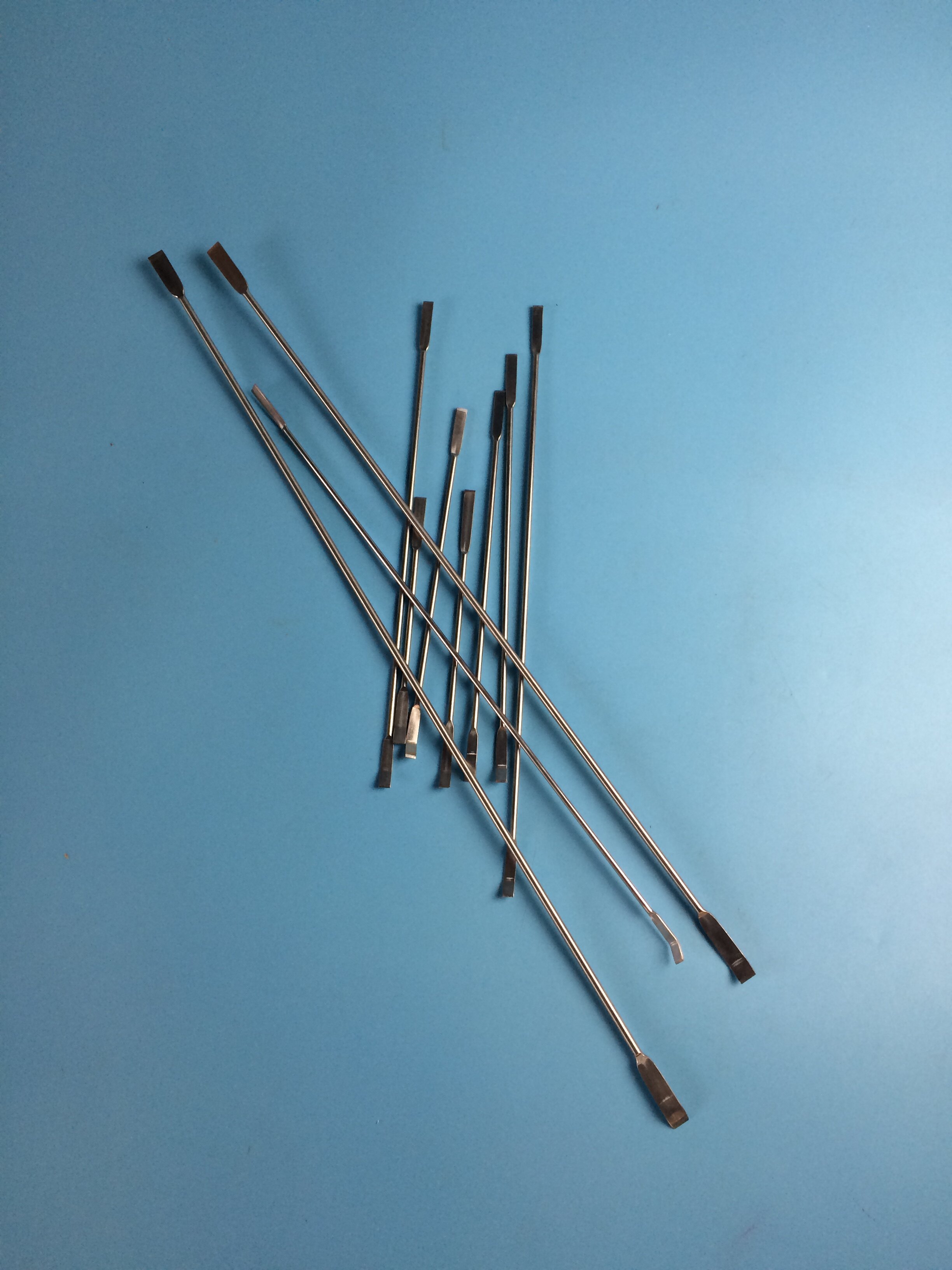 不锈钢双头药刮 刮刀 刮铲125/150/180/200/250/300/500mm