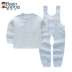 Bộ đồ lót cho bé bằng hạt đậu cho bé Bộ quần yếm cotton mùa thu 1-2-3 tuổi Quần áo nam nữ quần áo bé gái Quần áo lót