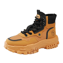 Martin boots mens autumn new thick-soled casual sports shoes mens high-top height-increasing mens shoes 12cm dad fashion shoes