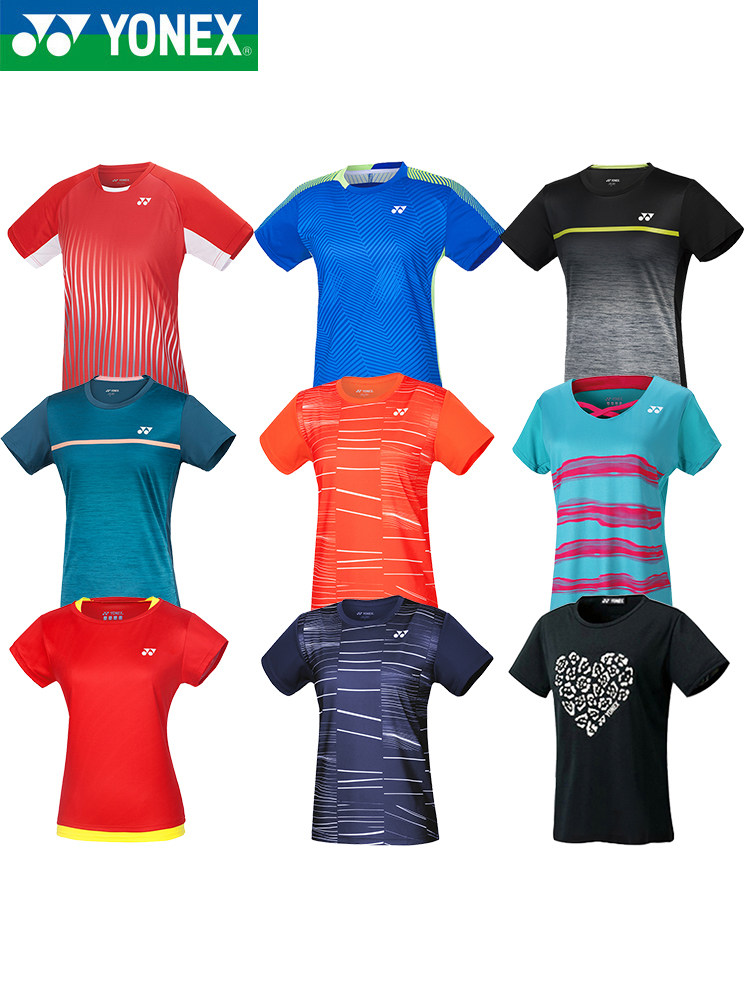 YONEX badminton suit yy women's quick-drying short-sleeved T-shirt sportswear tennis suit clearance