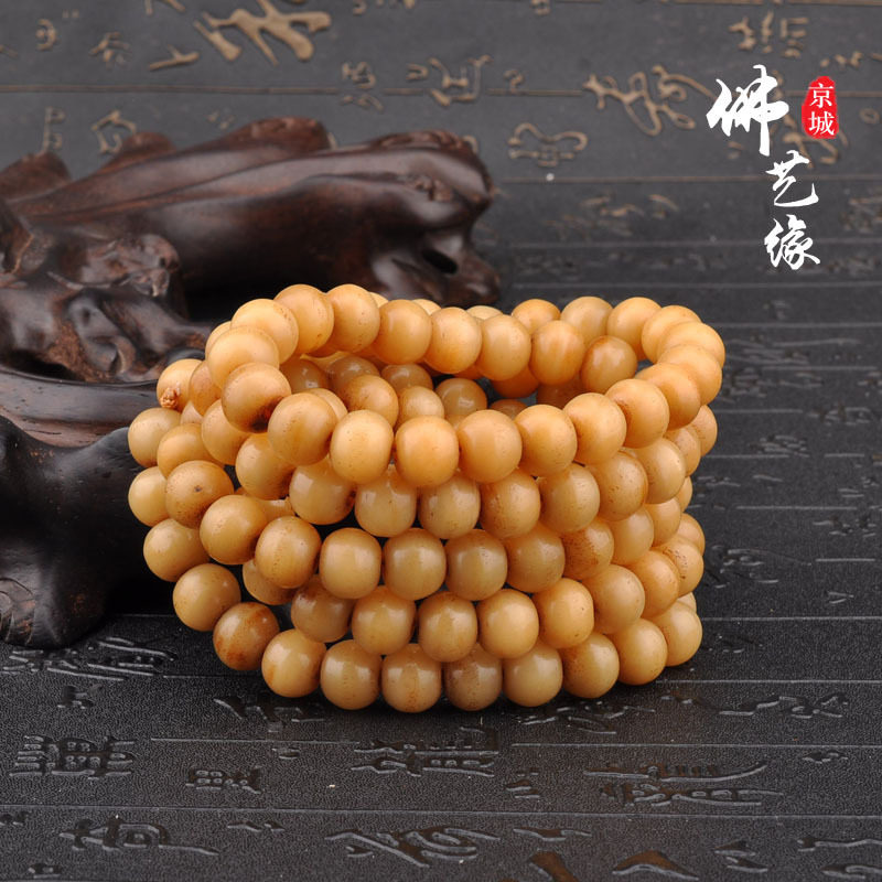 Natural boutique old yak bones 108 imitation ancient retro Tibetan apple orchards with beads hand in hand