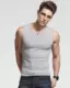 Áo vest nam mùa hè không tay nam cotton V-cổ Slim bó sát rộng vai vest vest ao 2 day