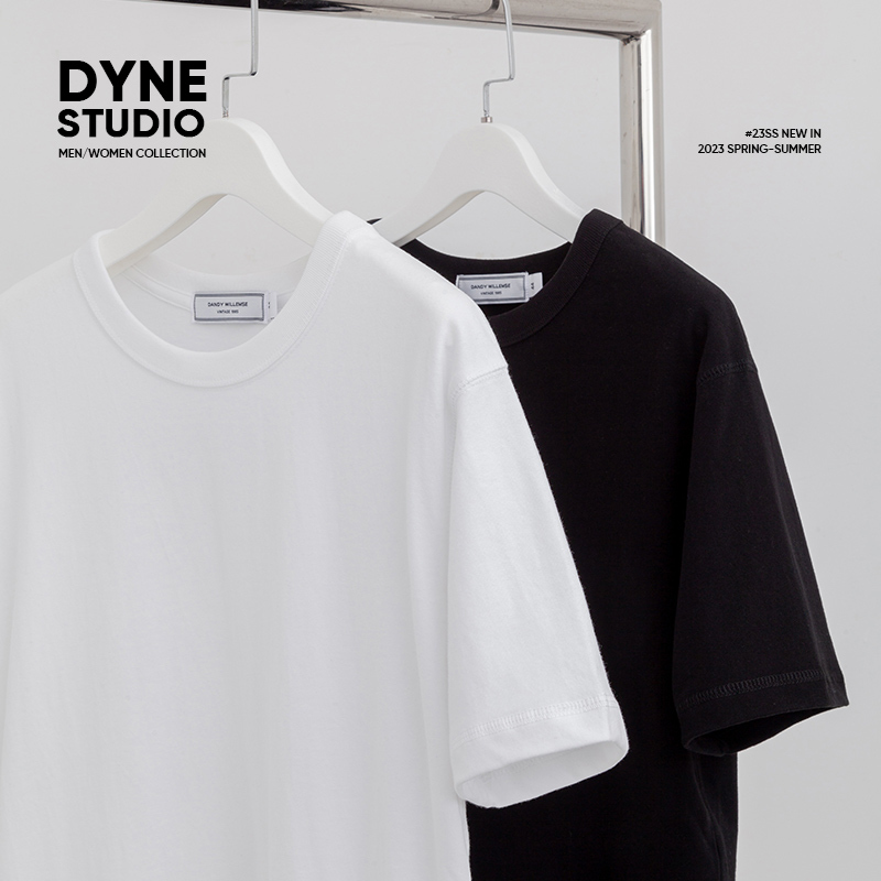 Dyne 300g Heavyweight Pure Cotton Short-Sleeved T-Shirt Basic Style Inner Layering Slim Fit Shirt 9219
