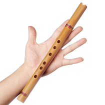 Lingyin beginners zero-based entry-level mini small short flute instrument G six-eight-hole F-key Xiao Flute portable ancient wind tunnel flute